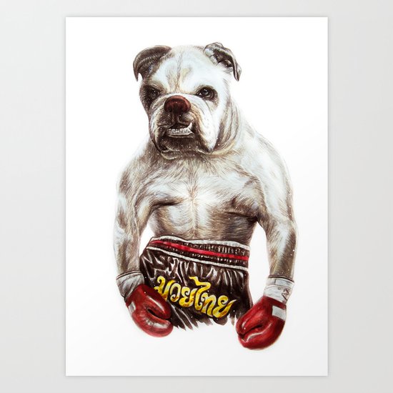killer dog Art Print