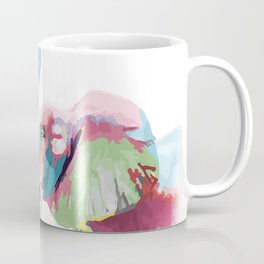 Cool awesome trendy colorful vibrant elephant abstract paint Coffee Mug