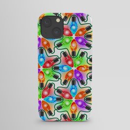 Tie Dye Holiday Lights iPhone Case