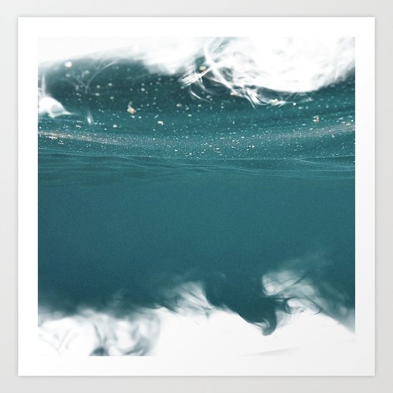 The wave Art Print