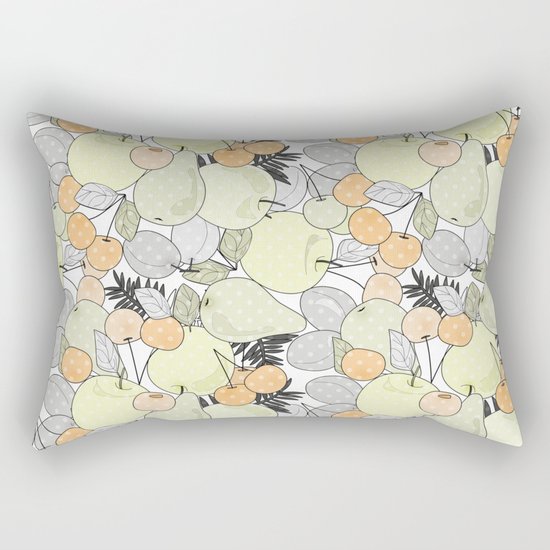 Fruit market . Retro . Rectangular Pillow