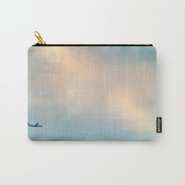 Clouds series  Carry-All Pouch | Yellow, Plane, Sunset, Bluepastel, Clouds, Photo, Fly, Sky, Pastelcloud 