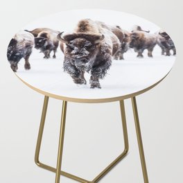 Winter Buffalo Side Table