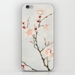 Japanese Plum Branches Painting,Japanese Pink Floral Painting,Vintage Floral Painting, iPhone Skin