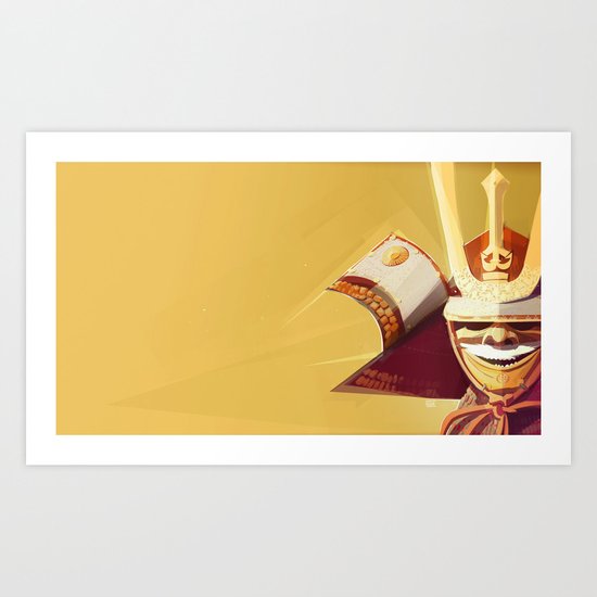 Kabuto - Orange Art Print
