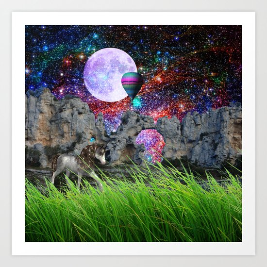 dreaming planet Art Print