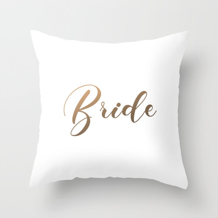 Bride Throw Pillow