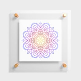 Color Circular pattern in form of mandala. Floating Acrylic Print