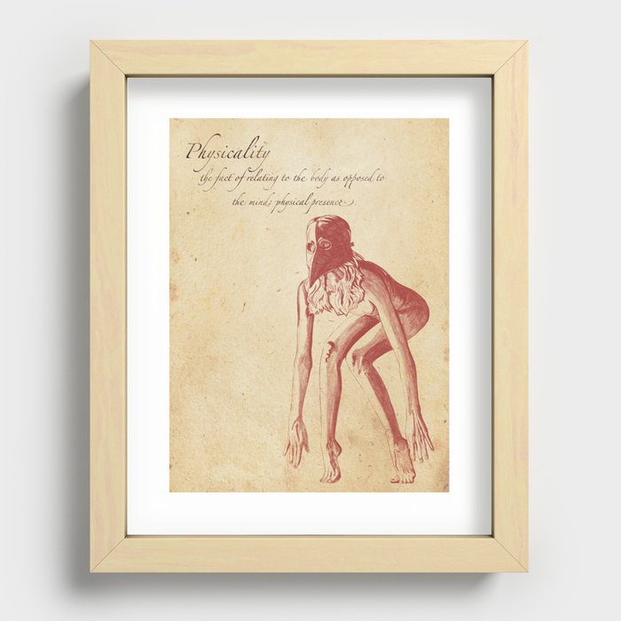 Lady in a Mask Recessed Framed Print
