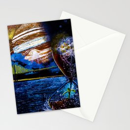 Conceptual Acrylic Art Stationery Card