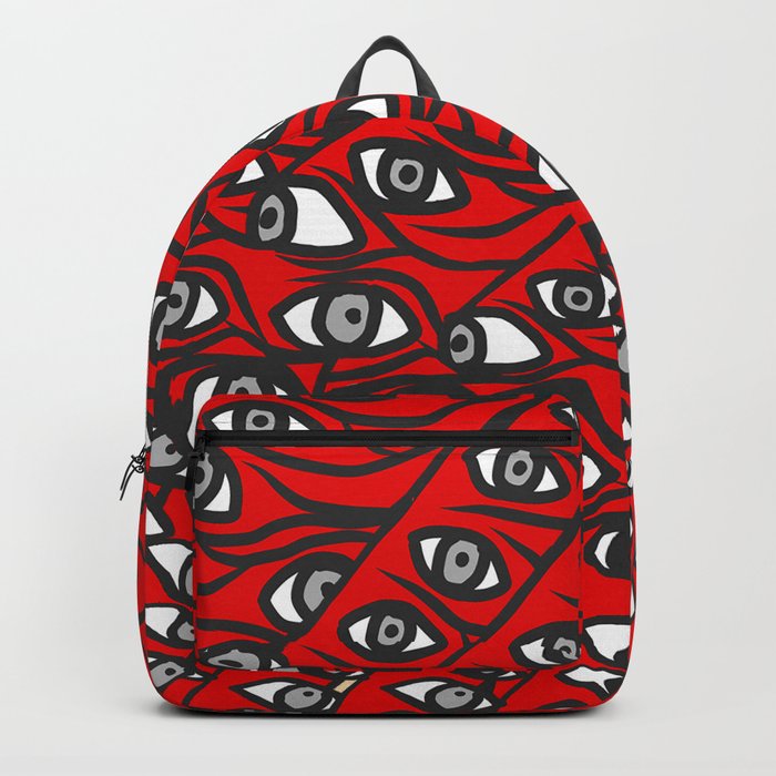 Freddie Eyeballs Red Backpack