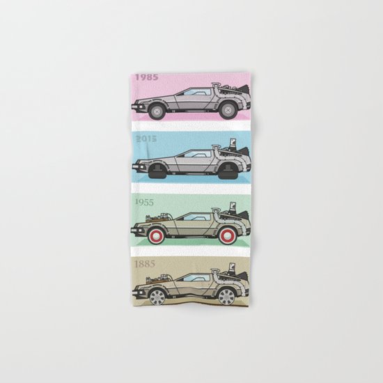 Back to the Future - Delorean x 4 Hand & Bath Towel