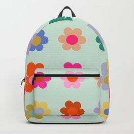Colorful Flowers Vintage Floral Backpack
