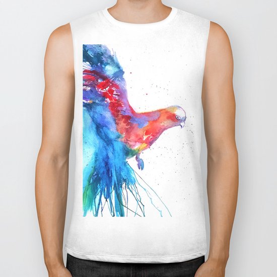 Flying Parrot Biker Tank