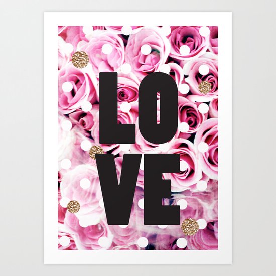Love in Roses Art Print