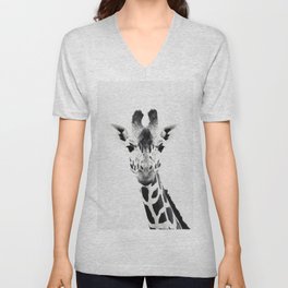 Giraffe V Neck T Shirt
