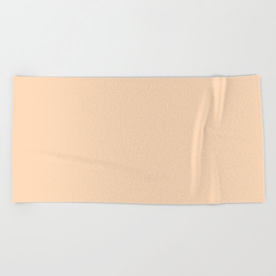 color peach puff Beach Towel