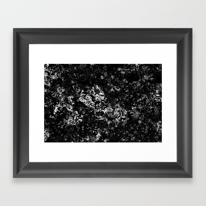 Black and white Framed Art Print