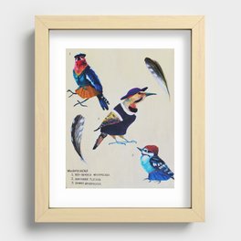 the birdies Recessed Framed Print