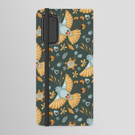 Boho Floral Birds Garden Pattern Android Wallet Case