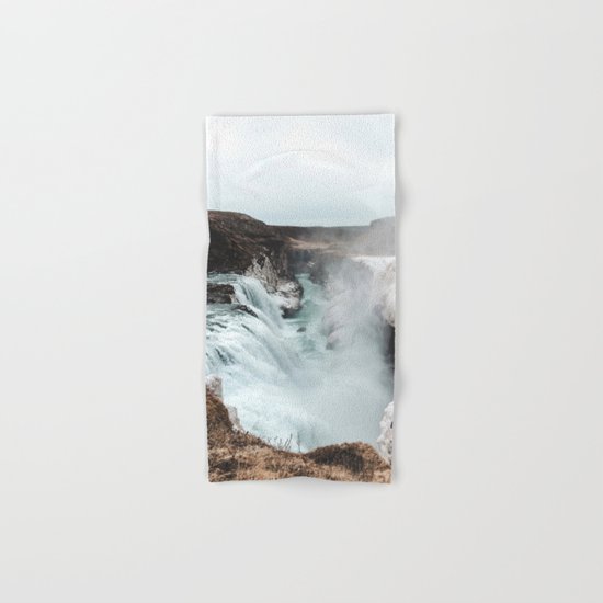 Gullfoss - Landscape Photography Hand & Bath Towel