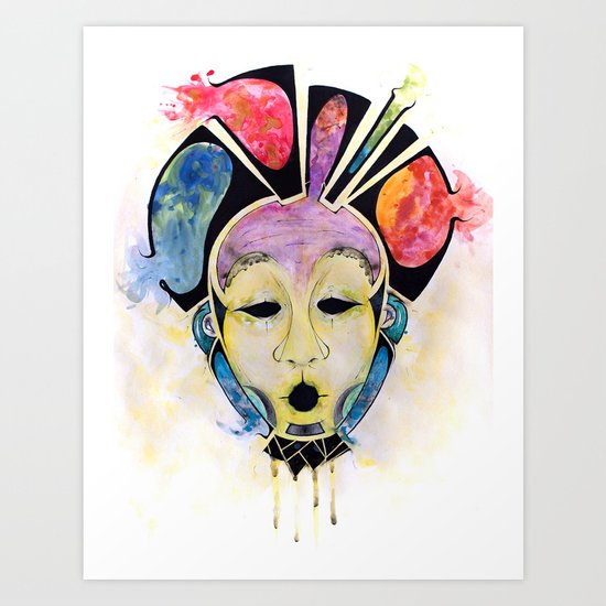 Veto's Mask Art Print