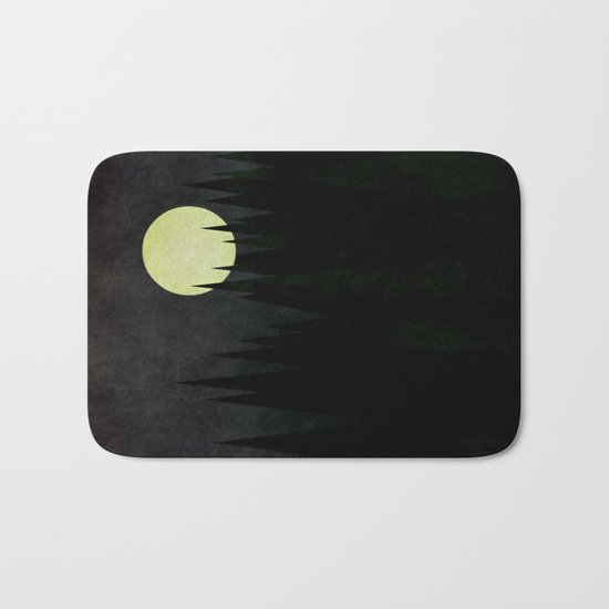 A Moonlit Forest Bath Mat