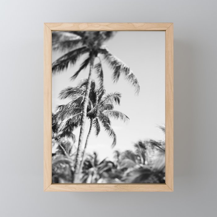 Better Together - Black and White Photograph Framed Mini Art Print