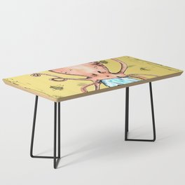 Quirky Octopus Orange Yellow Coffee Table