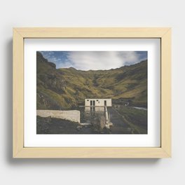 Seljavallalaug Pool, Vik, Iceland Recessed Framed Print