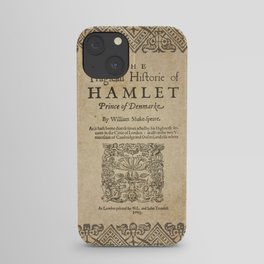 Shakespeare, Hamlet 1603 iPhone Case