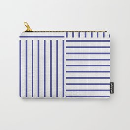 Minimal Blue Stripes #society6 #decor #buyart Carry-All Pouch