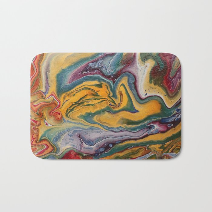 lava and water Bath Mat