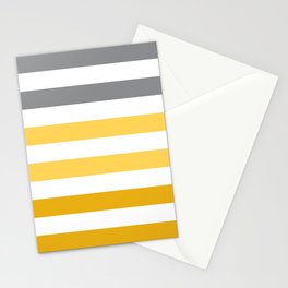 Stripes Gradient - Yellow Stationery Cards