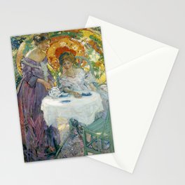 Afternoon Tea by Richard Emile Miller Stationery Card