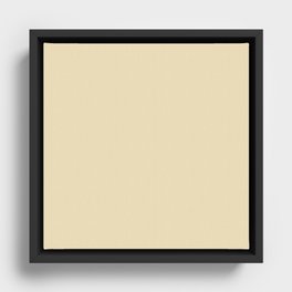 Stone Bread Yellow Framed Canvas