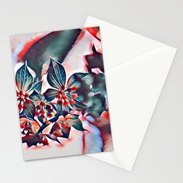 Christmasy Colors Art Stationery Cards