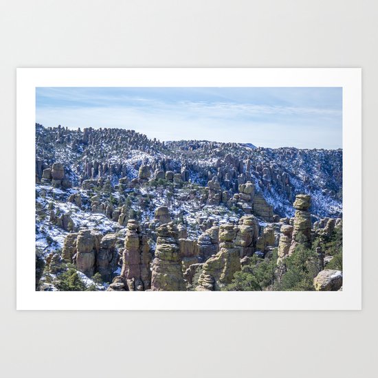 Snowy Chiricahua Art Print