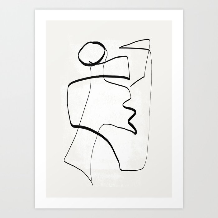 Abstract line art 6 Art Print by ThingDesign | Society6
