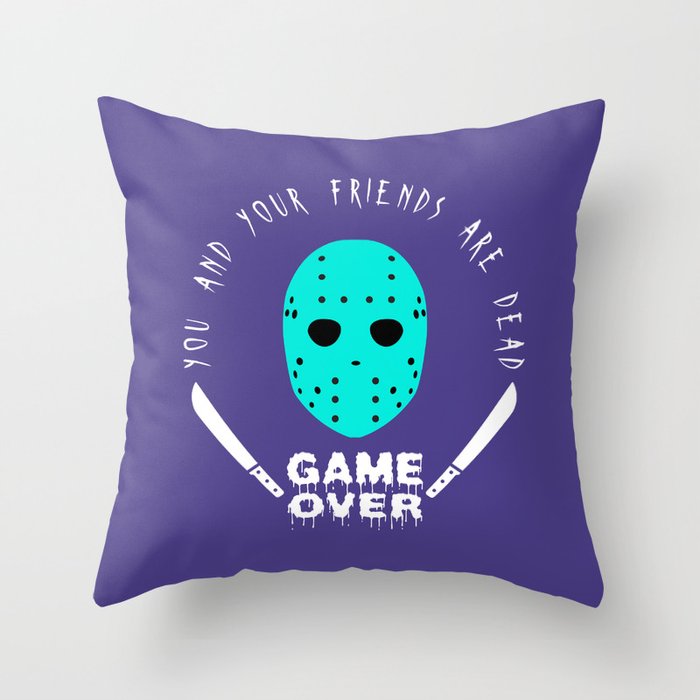 Game Over Throw Pillow
