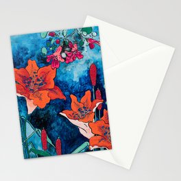 Blooming Night Garden: Twilight Stationery Card