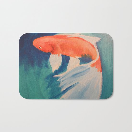 Acrylic Koi FIsh Bath Mat