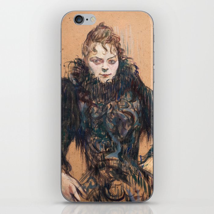 Toulouse-Lautrec - Woman with a Black Boa iPhone Skin