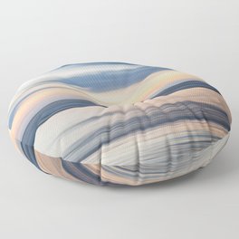 Colors from the Sea Abstract Pastel Seascape Floor Pillow