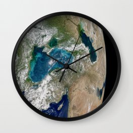 Turquoise eddies in the Black Sea - planet earth Wall Clock