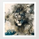 LION CAMOUFLAGE Art Print by rizapeker | Society6