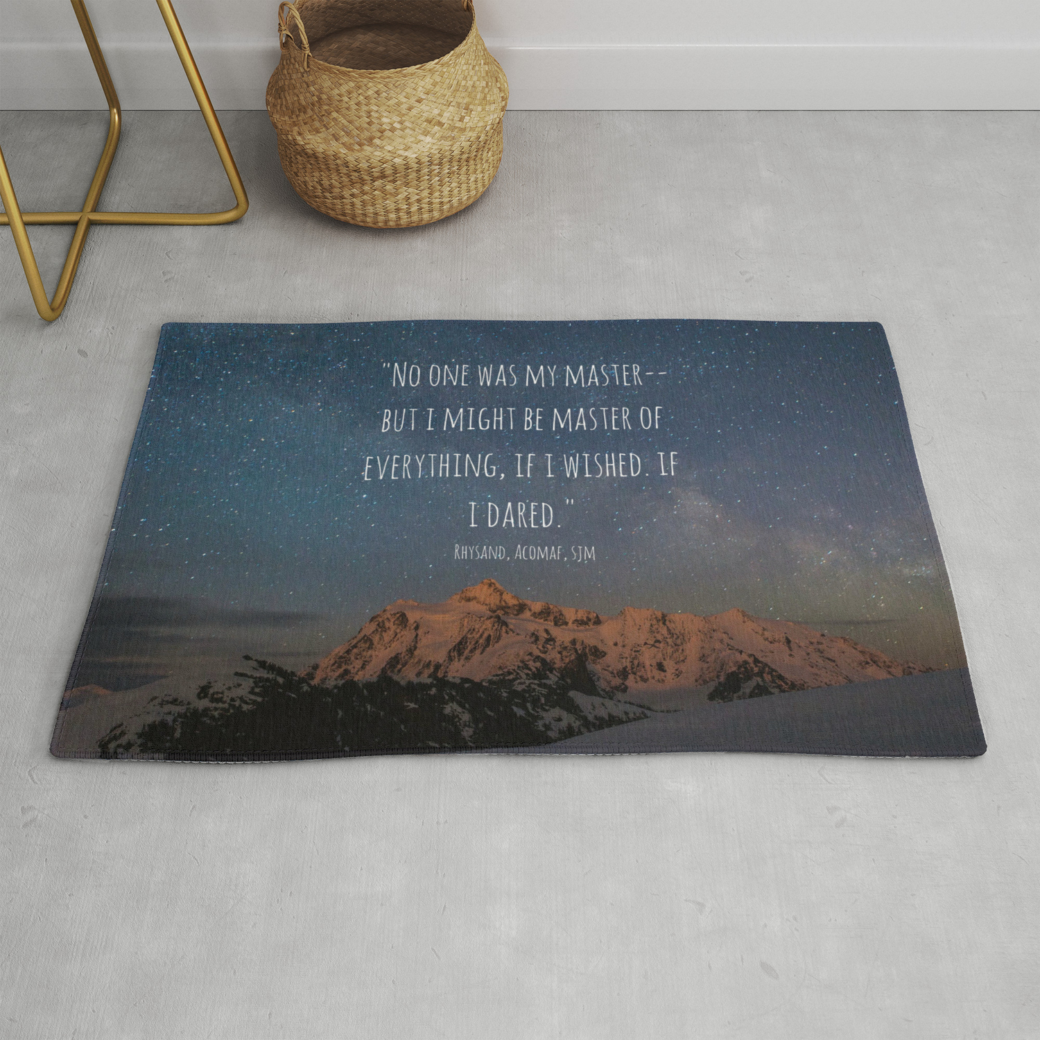A Court Of Mist And Fury Quote Velaris Rug By Maassassin Society6