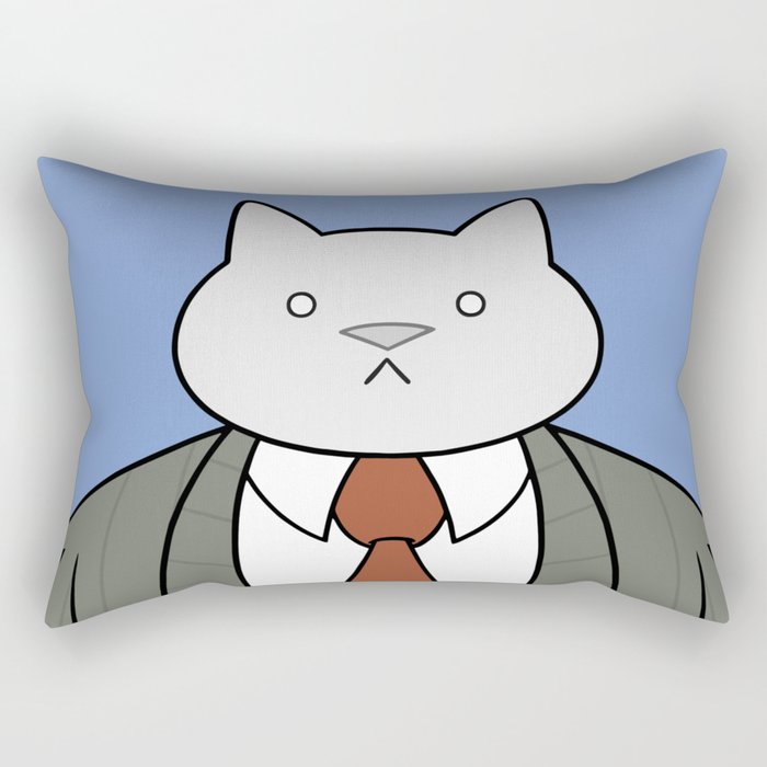 Business Cat Rectangular Pillow