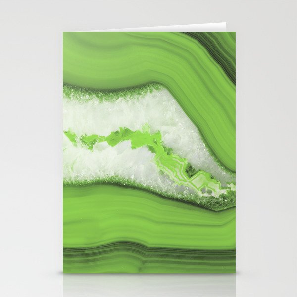 Greenery Agate Stationery Cards