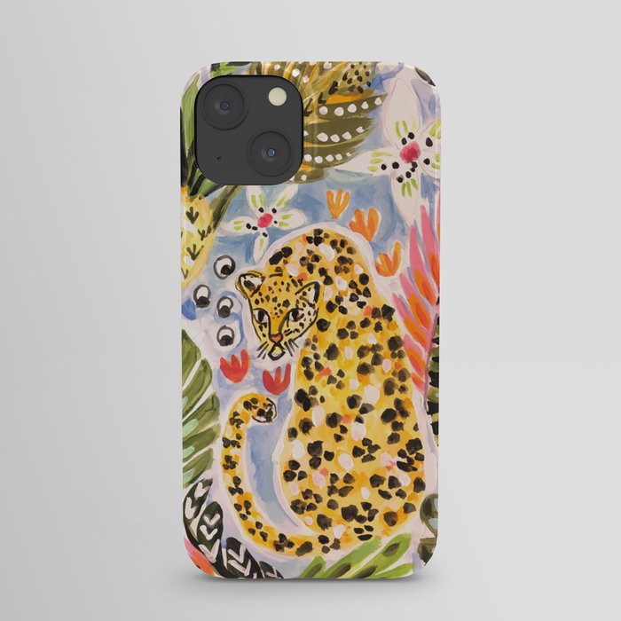 Tiger Leopard by Karen Fields iPhone Case